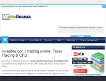Tablet Screenshot of meteofinanza.com
